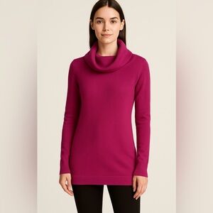 French Connection Fuchsia Cowl Neck Sweater